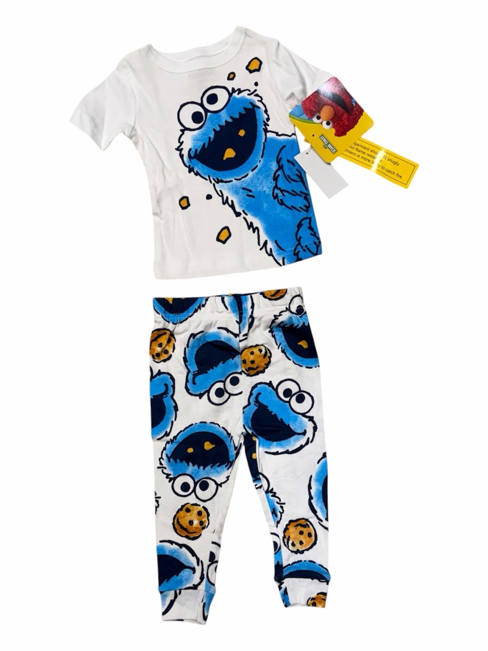 Sesame Street Cookie Monster Pajama Set - 18 month size NWT